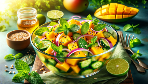 Summer Chai Bliss: Savor the Refreshing Mango Mint Salad